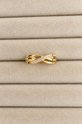 Twist stone ring