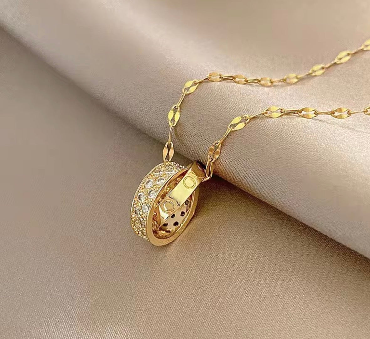 Dainity ring chain Premium  ALC 14