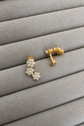 3 rose 925 silver studs