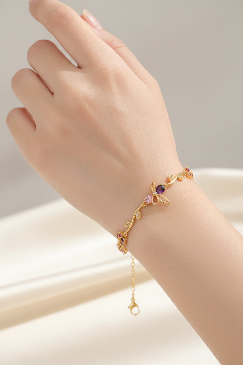Flower and tulip bracelet BH 15