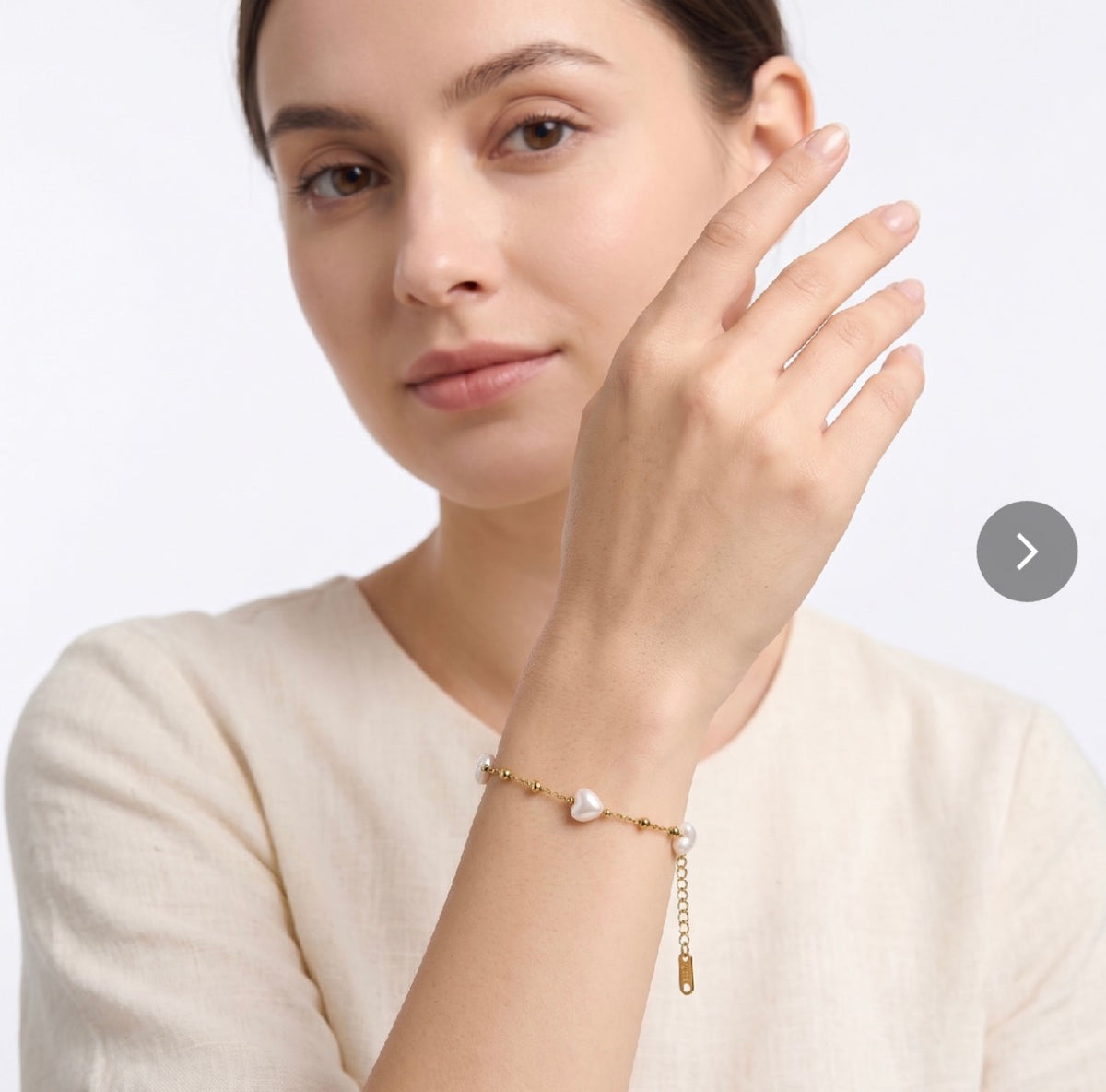 pearl love thin bracelet BH 4